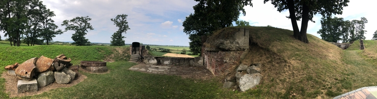 Zdjęcie panoramy widocznej z fortu XV Borek.