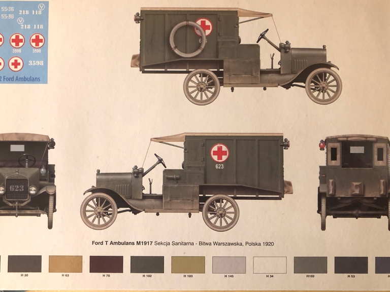 model firmy RPM, Ford T M1917 A.E.F. Ambulans - numer katalogowy: 48002